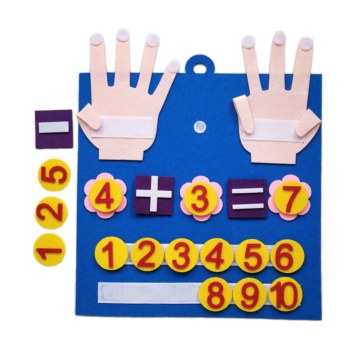Jouets Montessori Chiffres en Feutre – Apprentissage du Comptage pour Tout-Petits
