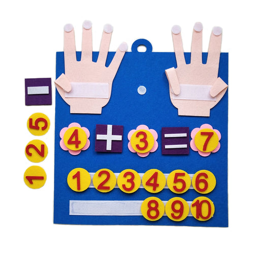 Jouets Montessori Chiffres en Feutre – Apprentissage du Comptage pour Tout-Petits